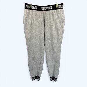 Victoria's Secret Sport Everyday Skinny Jogger Sweatpants Heather Gray Size M